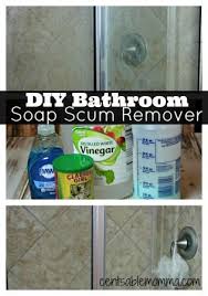 Diy Bathroom Soap Scum Remover Centsable Momma In 2020 Cleaning Shower Tiles Shower Tile Cleaner Diy Shower Soap