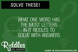 If you are a novice at crossword puzzles, these tips can get you started right. 30 What One Word Has The Most Letters In It Riddles With Answers To Solve Puzzles Brain Teasers And Answers To Solve 2021 Puzzles Brain Teasers
