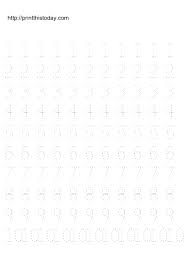 Please, keep in mind that these large printable numbers are for personal or classroom use only. Free Printable 1 10 Numbers Tracing Worksheet