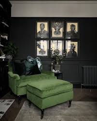 Sasha Plush Velvet Armchair Olive Green In 2020 Dark Living Rooms Home Dark Interiors