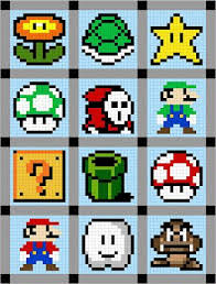 Super Mario Brothers Quilt Along Sneak Peak Avec Images Faire Des Cartes De Vœux Motifs Perler Perles A Repasser