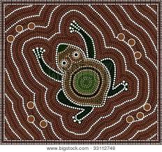 Illustration Based On Aboriginal Style Of Dot Painting Depicting Aboriginal Dot Art Aboriginal Art Aboriginal Dot Painting