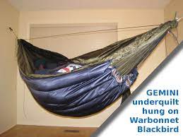 You can read my original article on clew suspensions and subsequent discussion on hammock forums. The Gemini Hammock Underquilt Diy No Sew All Season 65