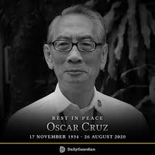 Bishop Oscar Cruz passes away A Catholic bishop who lashed at presidents  and even the church passed away due to a lingering illness at the age of 85 