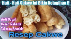 Resep ini dijamin takarannya pas ya. Resep Cakwe Takaran Sendok Anti Gagal Enak Renyah Cemilan Buka Puasa Youtube