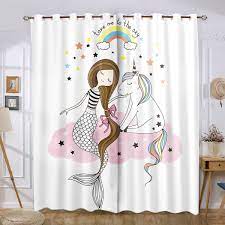 6 minutes ago last post: Mermaid Unicorn Rainbow Little Girls Nursery Bedroom Window Curtains