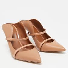 Malone Souliers Beige Leather Maureen Mules Size 41 Malone Souliers
