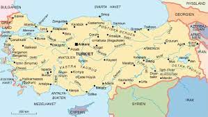 All places, streets and buildings photos from satellite. Turkiet Semester Hotell Och Lagenheter Karta Over Turkiet