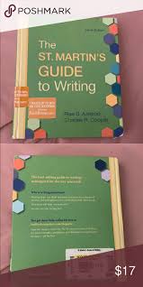 Study writing is an ideal reference book for eap students who want to write better academic essays, projects, research a. The St Martin S Guide To Writing The St Writing Martin S