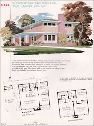 E 608 1955 National Plan Service Homes Of Individuality Mid Century Modern House Plans Mid Century Modern House Vintage House Plans