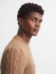 REISS Matthew Cable Knit Jumper