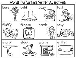 A word that refers to a person, place, thing, event, substance or quality e.g.'nurse', 'cat', 'party', 'oil' and 'poverty'. Winter Nouns Verbs Adjectives Parts Of Speech Word List Writing Center