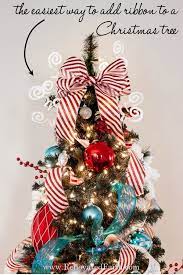 Easiest Way To Add Ribbon To A Christmas Tree Simple Ribbon Hack Christmas Tree Garland Christmas Tree Decorations Diy Christmas Tree Themes