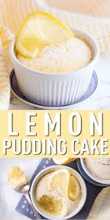 Easy Lemon Pudding Cake Recipe This Bake Up So Airy Light With A Bright Citrus Flavor And A In 2020 Lemon Pudding Cake Souffle Recipe Dessert Lemon Souffle Recipe