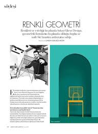 Mustafa Basaran Marie Claire Maison Interview Renkler Geometri