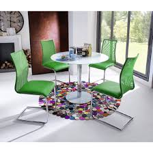 You don't have to worry about its quality. Best Solution For Small Families A Table For You Dining Room Or Kitchen Ht Glass Round Dining Table Faux Leather Dining Chairs Contemporary Glass Dining Table