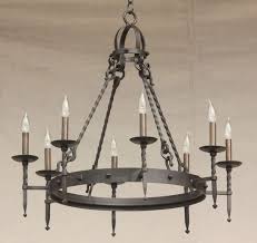 1085 8 Spanish Style Wrought Iron Chandelier Spanish Revival Lighting