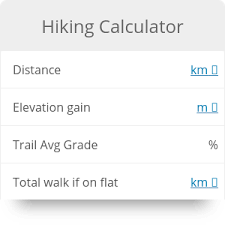 Hiking Calculator Hiking Burn Calories Calculator