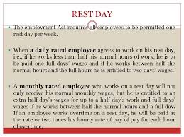 (1) an employee shall be entitled to paid annual leave of : The Rights Of Employees Working Hour Labour Law Ppt Download