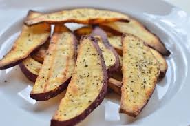 Roasted Japanese Sweet Potato Fries Recipe Recipe Sweet Potato Recipes Fries Sweet Potato Seasoning White Sweet Potato Recipe