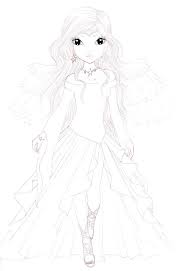 X Mas Star Lineart By Aya Ichigo On Deviantart Model Drawing Colorful Drawings Doll Drawing