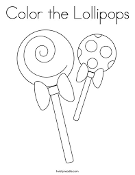 Online lollipop sheet and printable drawings to paint. Color The Lollipops Coloring Page Twisty Noodle