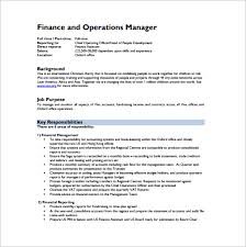 Job description of financial manager ordnur. 11 Operation Manager Job Description Templates Free Sample Example Format Download Free Premium Templates
