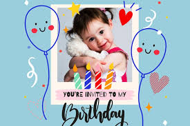Denali's birthday is coming up. Make Birthday Invitation Cards With Photo Online