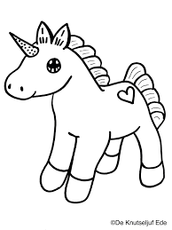 Kleurplaat Regenboog Unicorn