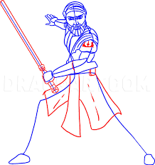 So all i did was make the emiiter. How To Draw Obi Wan Kenobi Step By Step Drawing Guide By Dawn Dragoart Com