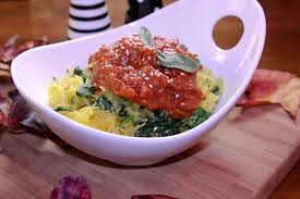 Spaghetti Squash With Moroccan Tomato Jam Recipe Vegetarian Recipes Easy Spaghetti Squash Tomato Jam