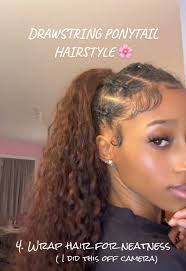 Ponytail with Rubber Bands Going Down