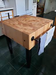 Much is an antique butcher block worth. John Boos Pca Butcher Block With Wood Knife Holder