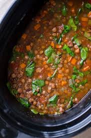 Slow Cooker Lentil And Ham Soup Slow Cooker Lentil Soup Lentil Soup Recipes Crockpot Slow Cooker Lentils