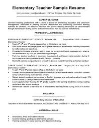 77 Interview Getting Resume Samples By Job Job Affirmations Teacher Resume Examples Teaching Resume Elementary Teacher Resume