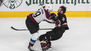 We sat down with nathan mackinnon for an exclusive interview in halifax, nova scotia, just outside his hometown of cole. Nhl Playoffs Nathan Mackinnon Tosses Around Christian Fischer