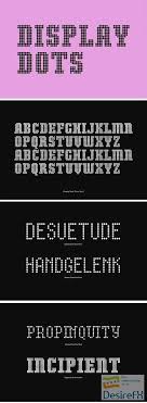 Display Dots Font Family Font Family Dots Fonts