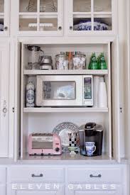 Hidden Appliance Cabinet And Desk Command Center In The Kitchen Appliance Cabinet Hide Appliances Hidden Kitchen
