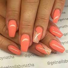 We've been fans of coral long before it was named pantone's 2019 color of the year. Unhas Decoradas Bright Nail Designs Bright Nail Art Spring Nail Art