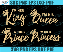 Download I M His Queen Svg I M Her King Svg I M Their Prince Svg I M Their Princess Svg Svg Video Games Birthday Party Silhouette Svg