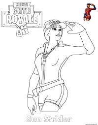 Here are all the leaked christmas skins and cosmetics found in. Sun Strider Fortnite Girl Coloring Pages Printable