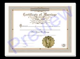 Each marriage certificate has a fancy border and you can fill in the important information such as the name of the couple who are married, the date of the marriage, who married the couple, the location the couple got married and the bride and groom can sign the marriage certificate. Classic Marriage Certificate Universal Life Church