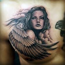 If you feel you are not alone in this world and someone is looking out for you, it could be your guardian angel. Tatto Guardian Angel Angel Wings Tattoo Designs