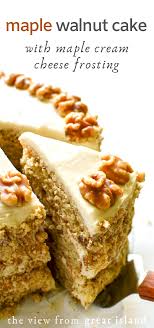 Maple Walnut Cake In 2020 Walnut Recipes Cake Walnut Cake Frosting Recipes