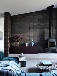 They need to be adjusted, especially with furniture and other interior parts. Cool Blue And White Home With Black Brick Wall For A Designer In Melbourne Photos Ideas Design