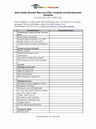 Disaster Recovery Plan Template Lovely Data Center Disaster Recovery Plan Template From Search In 2020 Disaster Recovery How To Plan Business Continuity Planning