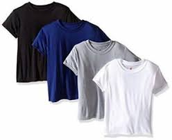 Details About 4 Hanes Boys Tops X Temp Tagless Crew T Shirts Undershirts Assorted Colors Size