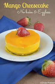 Mini Mango Cheesecake Eggless No Bake In 2021 Indian Dessert Recipes Mango Cheesecake Vegetarian Desserts