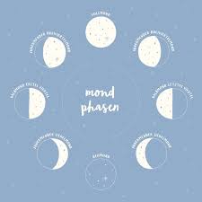 Wann ist vollmond im jahre 2021**erfahren sie hier alles über unseren mond. Mondphasen Illustration Deutsch C Evachristl In 2021 Illustration Grafik Design Grafikprojekte