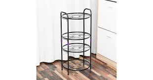 Check spelling or type a new query. 4 Tier Stainless Steel 5 Layer Kitchen Pan Storage Rack Kitchen Storage Rack Easy Installation Matt Blatt
